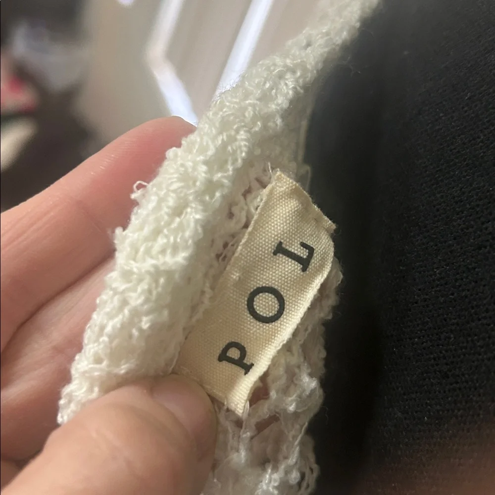 EUC POL -Open-Knit Sweater - White/cream. One size. - Picture 4 of 4